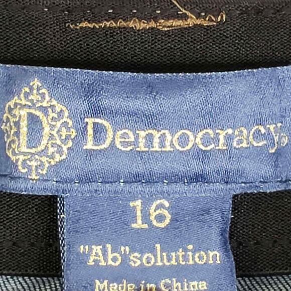 Democracy Jeans AB Solution Women's Size 16 Blue Dark Wash Skinny Leg High Rise - Picture 6 of 9